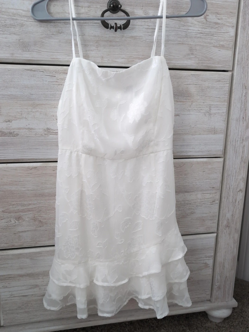 Lulu's White Spaghetti-Strap Mini Dress